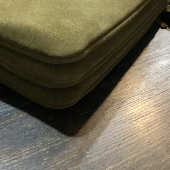 Donna Karan Glenwood Zippered Suede Crossbody Bag with Beaded Tassel - Picture 7 of 13